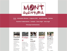 Tablet Screenshot of mont-aventura.com